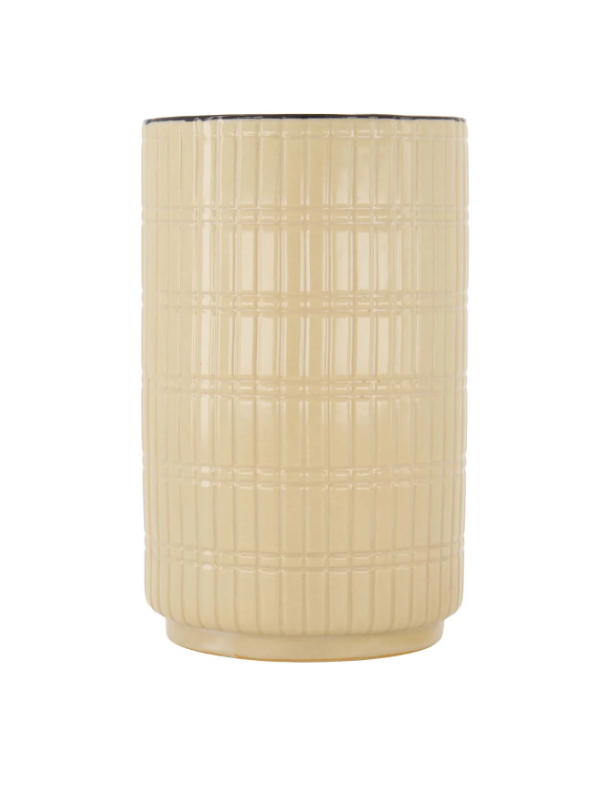 Zusss | Vaas keramiek relief lovely zand