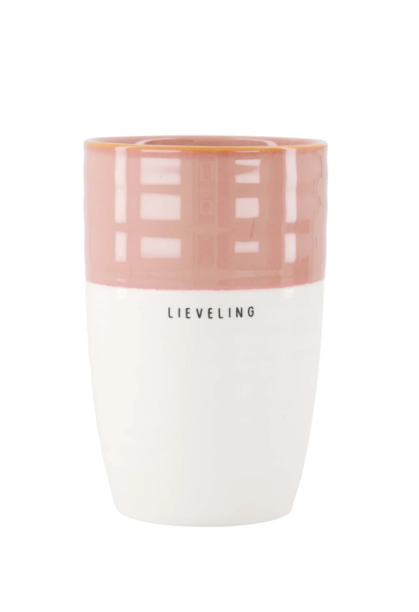 Zusss | Mok l lieveling roze wit