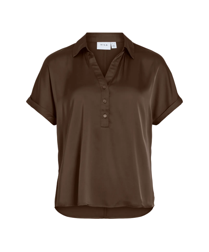 Vila | Top Enna Ravenna slate black NOOS