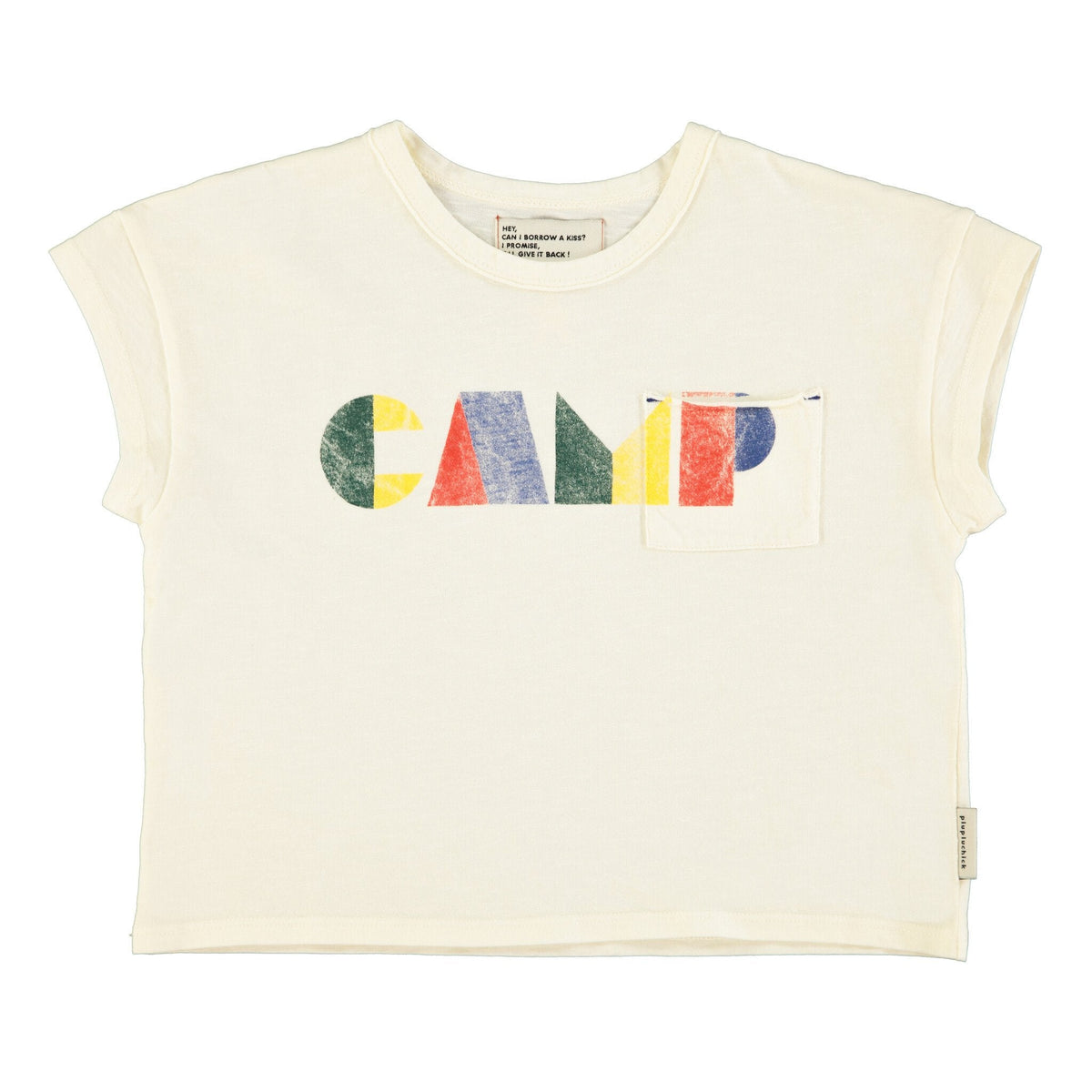 Piupiuchick | T'shirt ecru multicolor camp