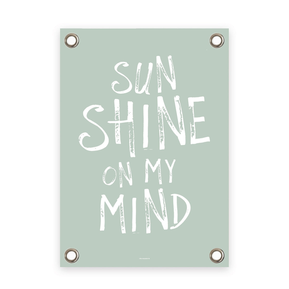 VM | Tuinposter groen wit sunshine on my mind