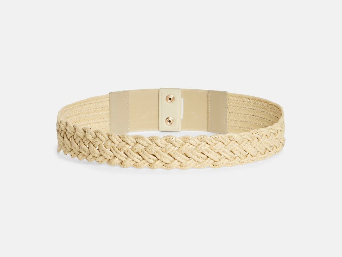 Vila | Riem Paza creme gevlochten