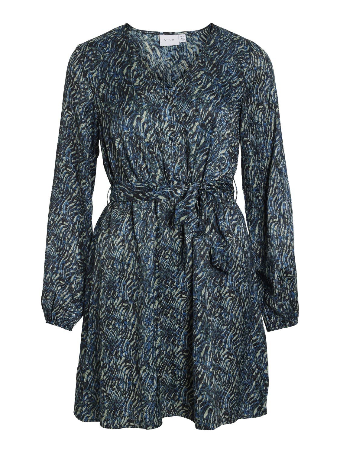 Vila | Jurk Phinea blauw