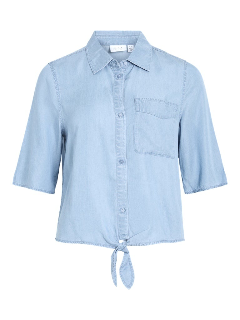 Vila | Denim blouse Tea light blue denim
