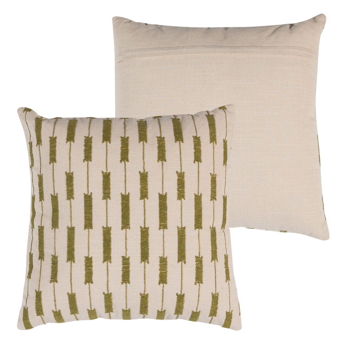Woood | Kussen Vola streep green/orange