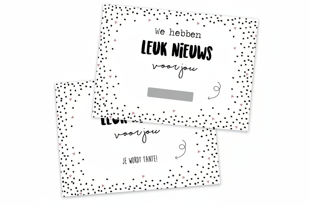Hippekaartjes | Kraskaart Je wordt tante
