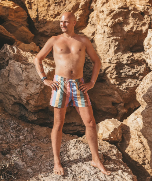 Salted Stories | Zwembroek man multi stripe