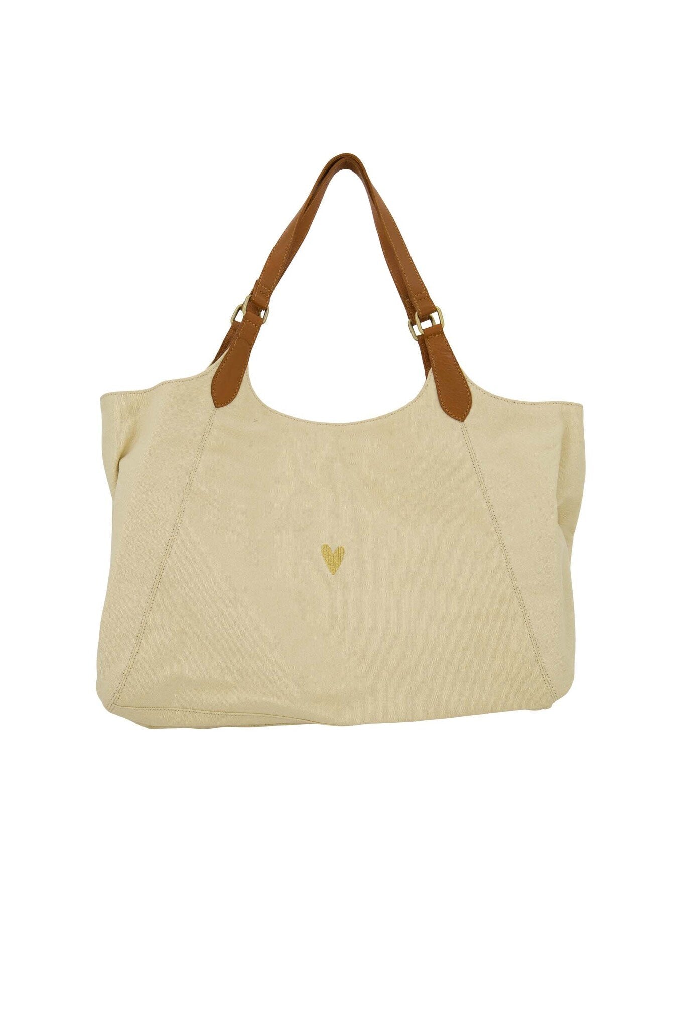 Zusss | Love tote bag met leren details kit