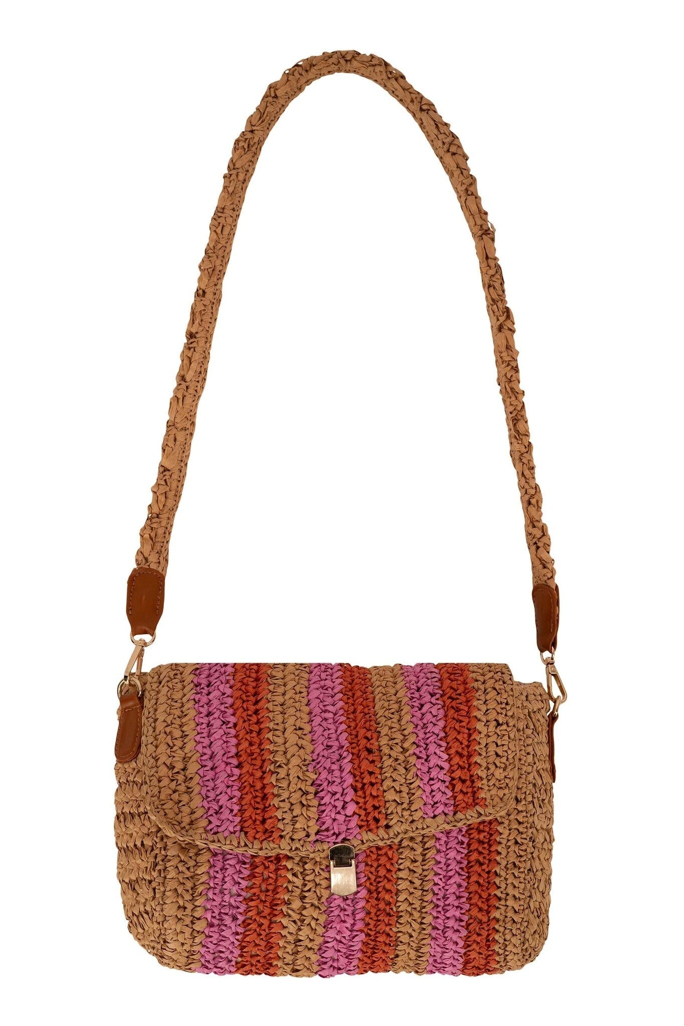 Zusss | Tas raffia met streep