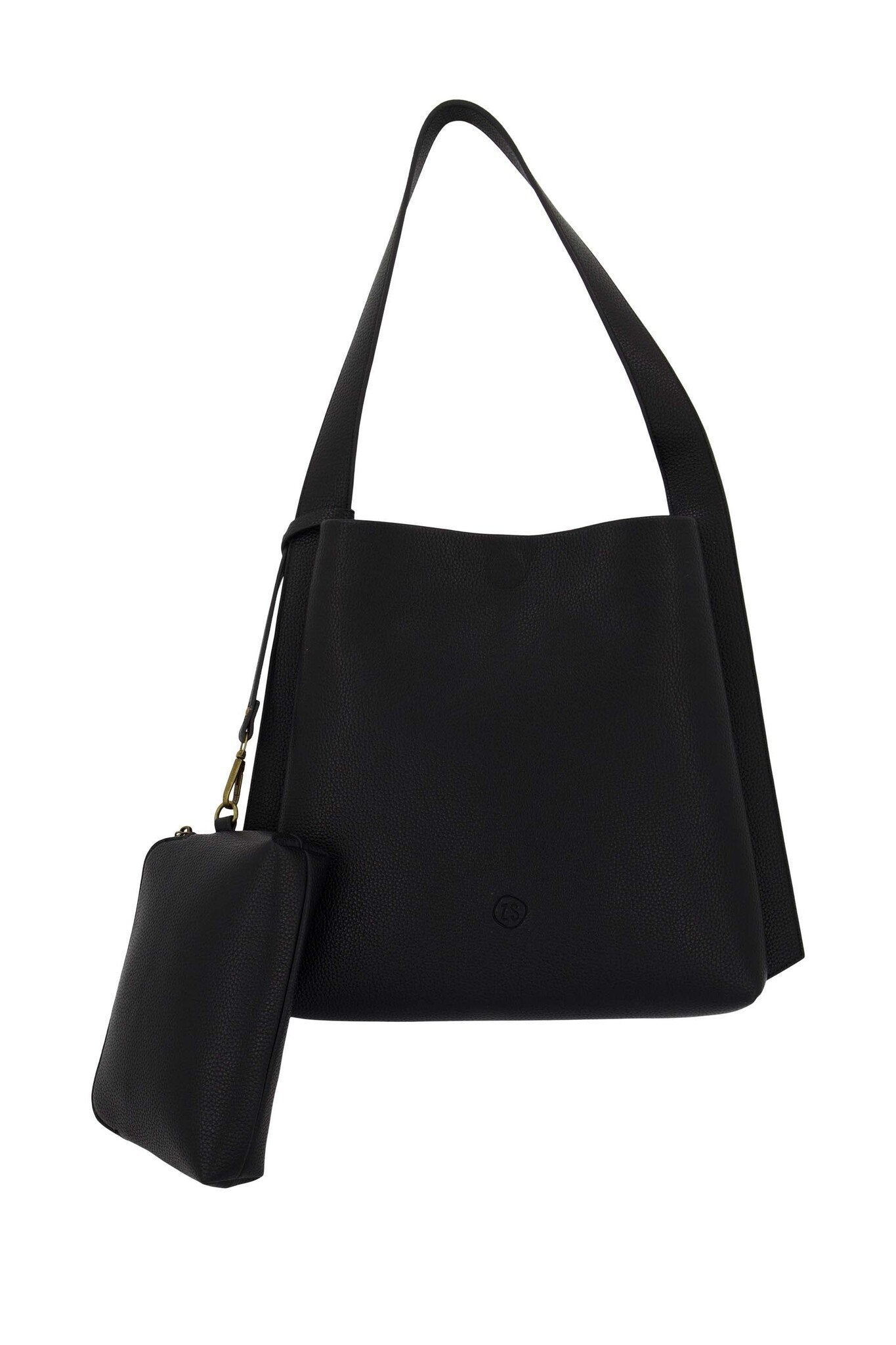 Zusss | Tas met strap detail en make up tasje zwart