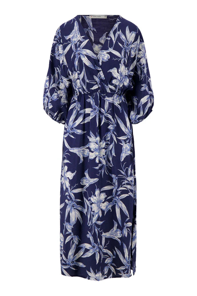 Zusss | Kimono jurk met print