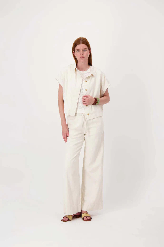 Zusss | Gestreepte wijde broek kit