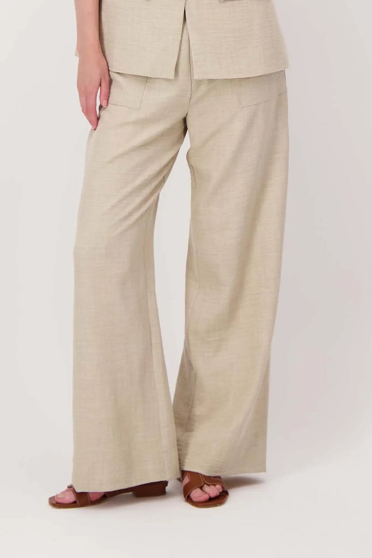 Zusss | Losvallende broek met stretch