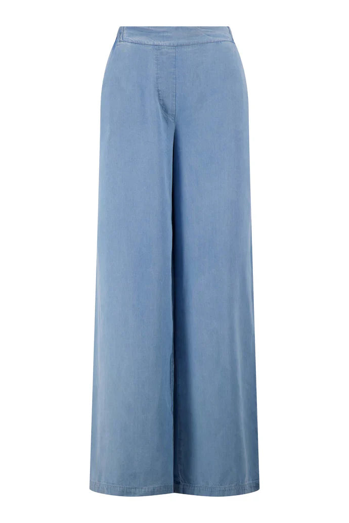 Zusss | Broek van denim tencel