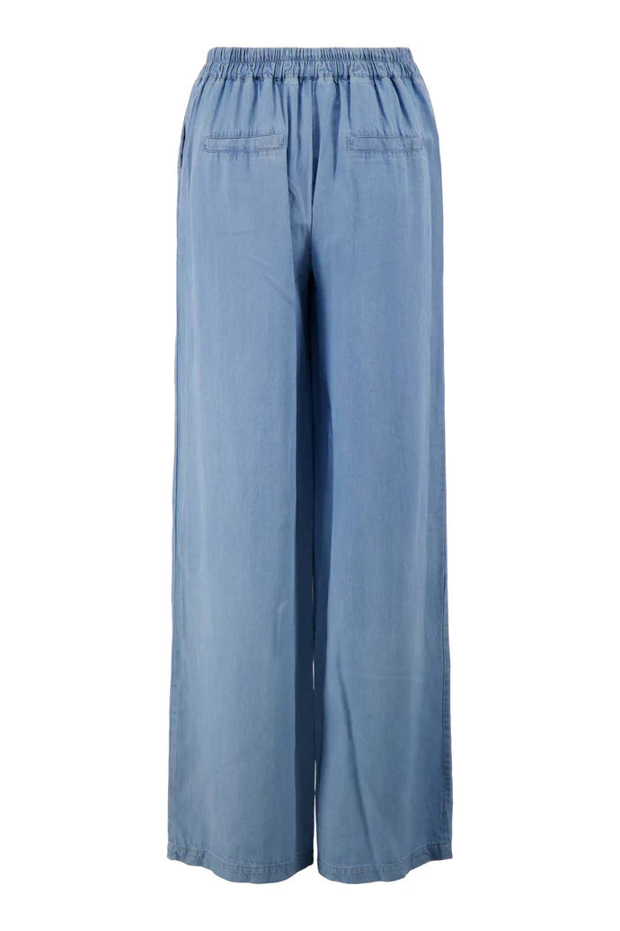 Zusss | Broek van denim tencel