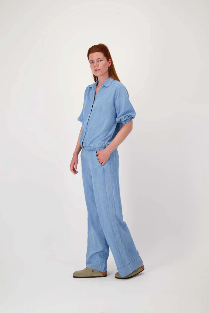 Zusss | Broek van denim tencel