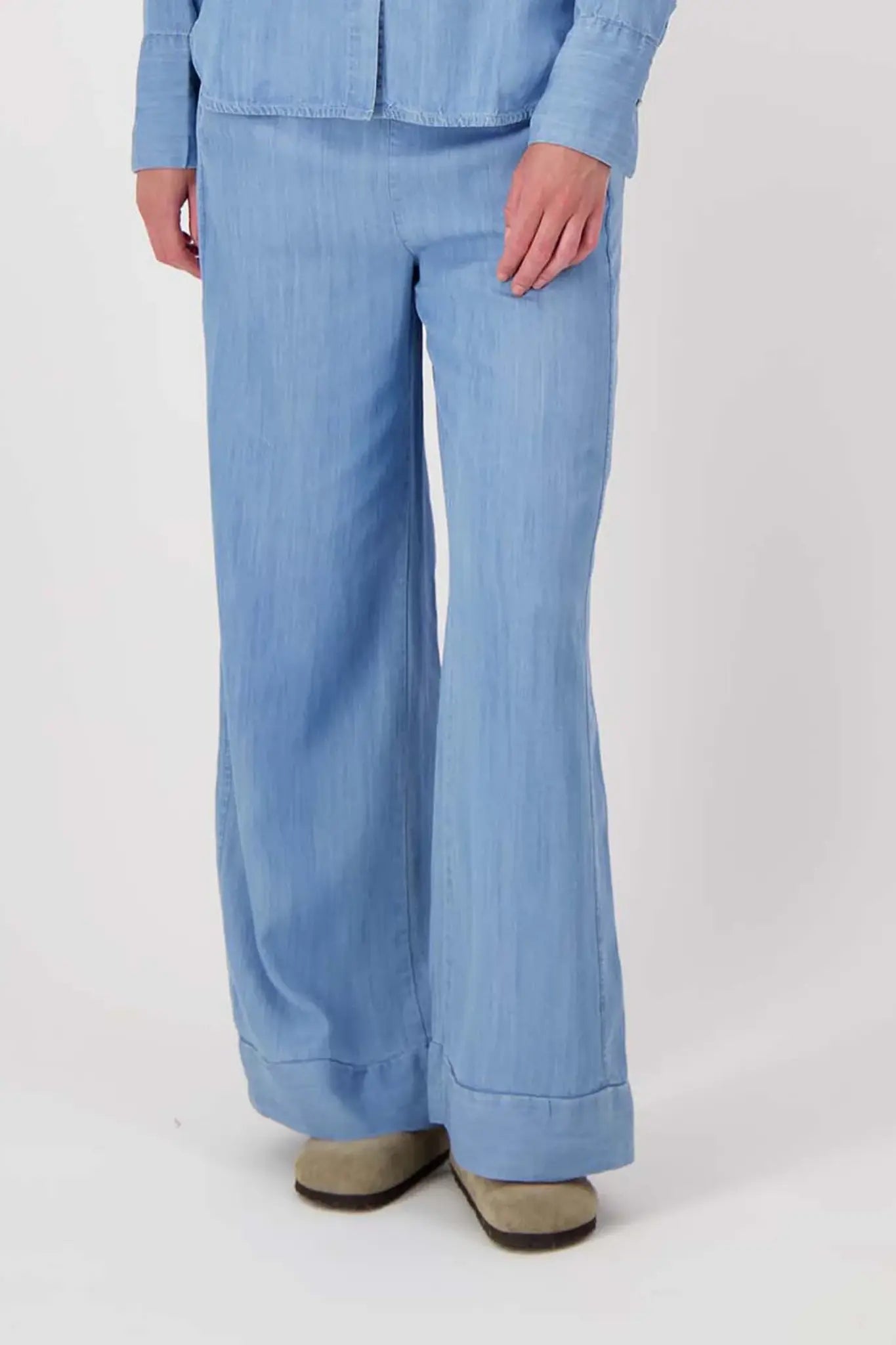 Zusss | Broek van denim tencel