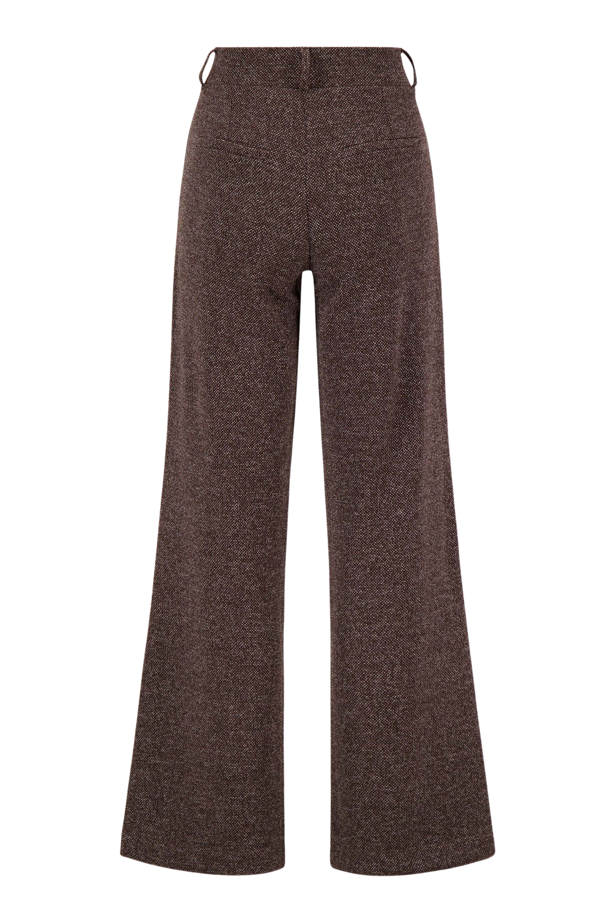 Zusss | Broek met stretch chocolade bruin