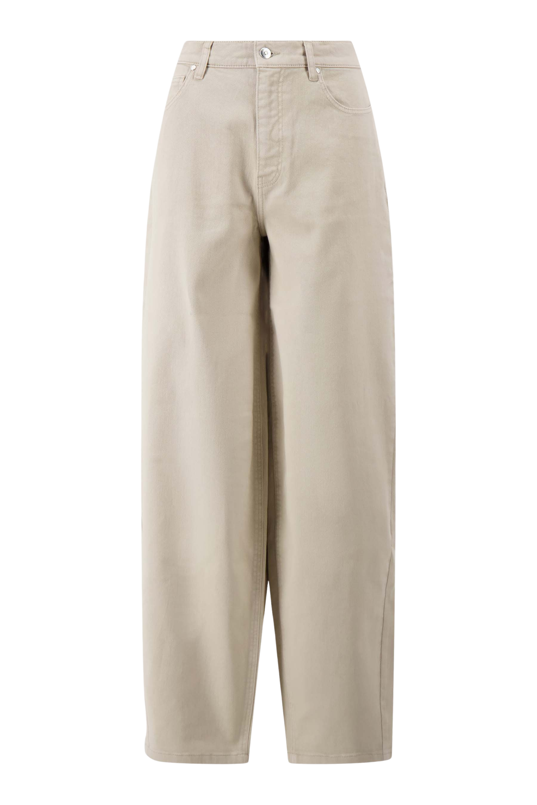 Zusss | Barrel broek met stretch zand