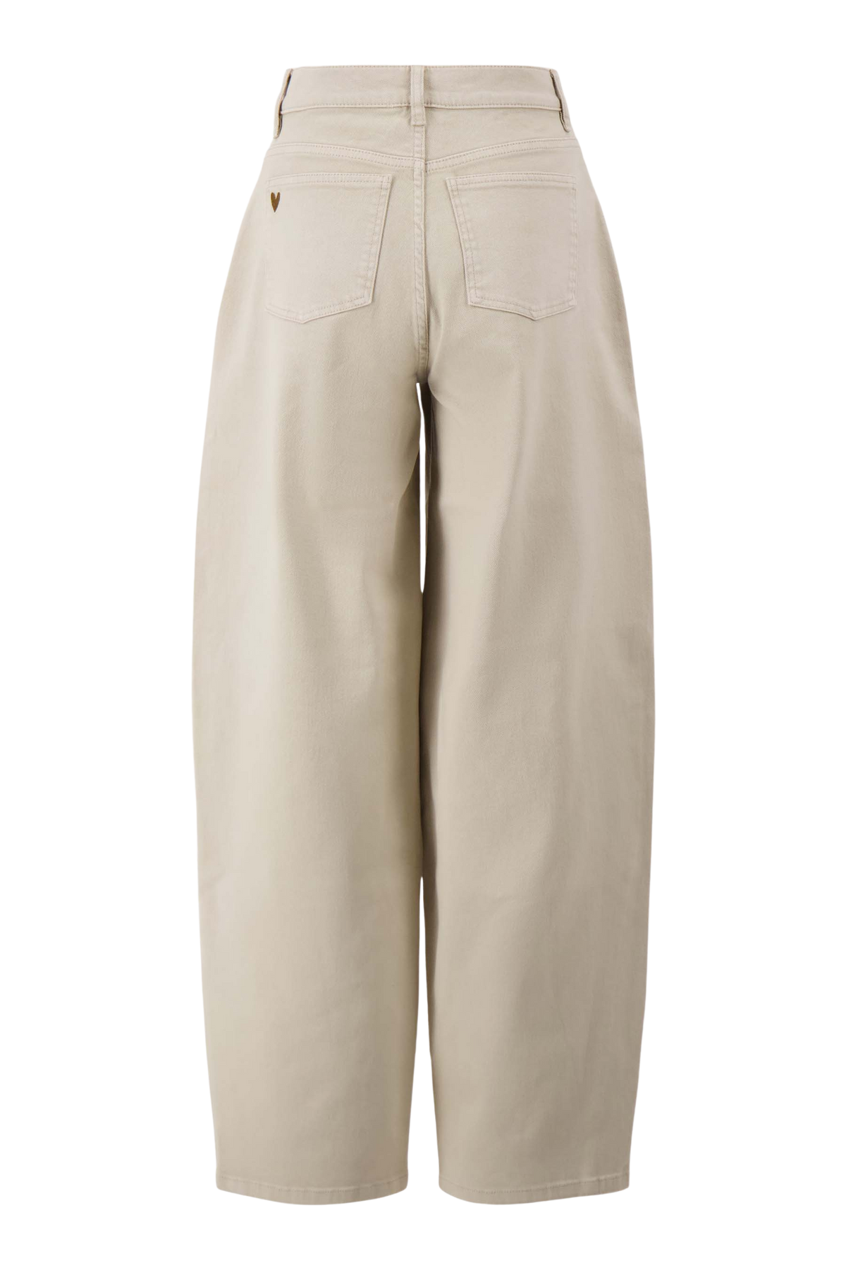 Zusss | Barrel broek met stretch zand
