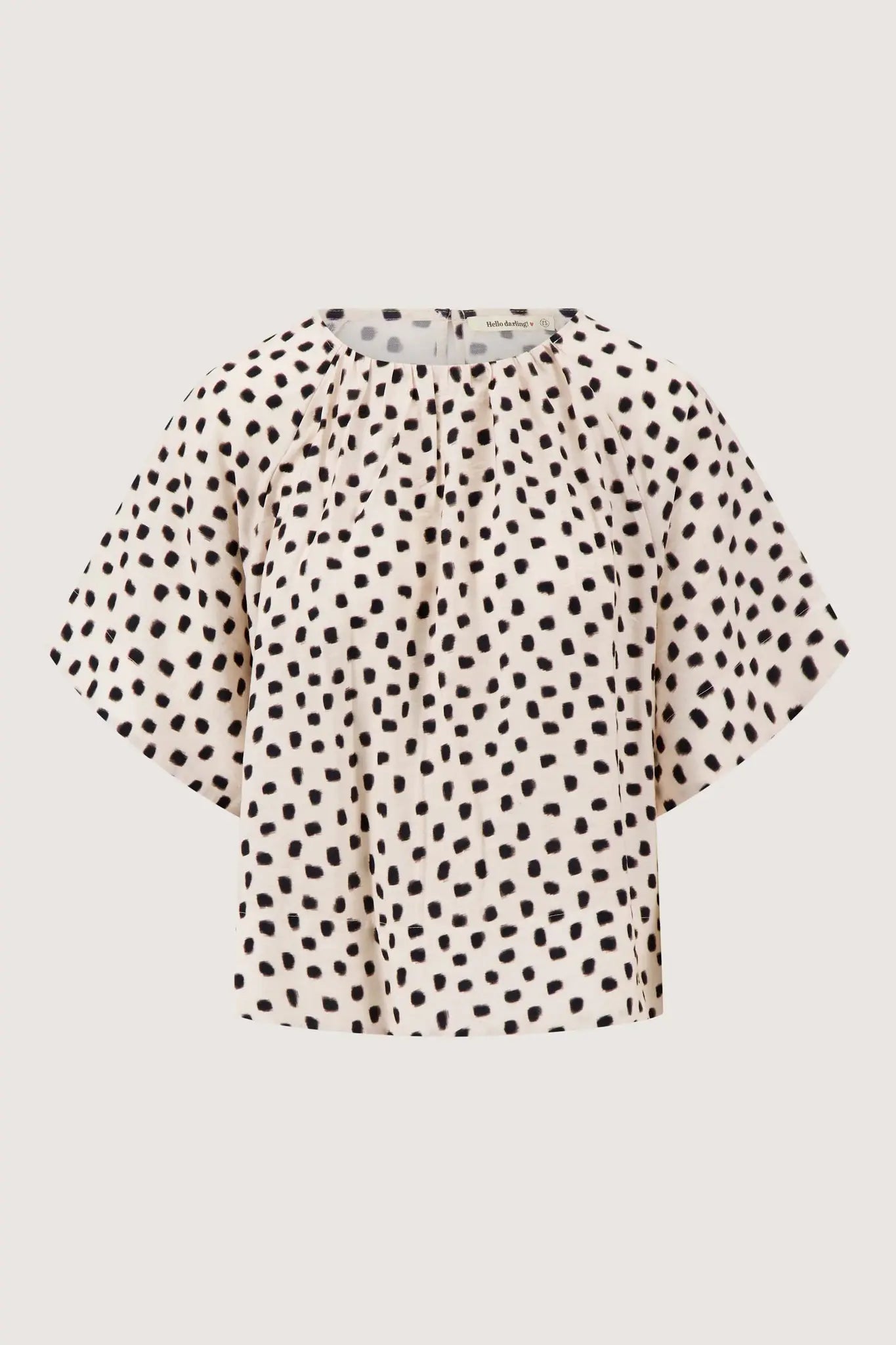 Zusss | Raglan top met stippen print