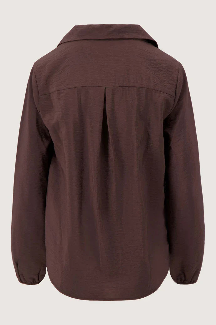 Zusss | Overslag blouse choco