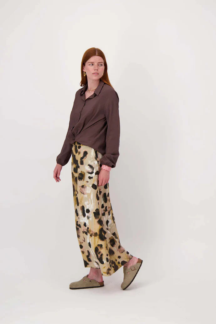 Zusss | Overslag blouse choco