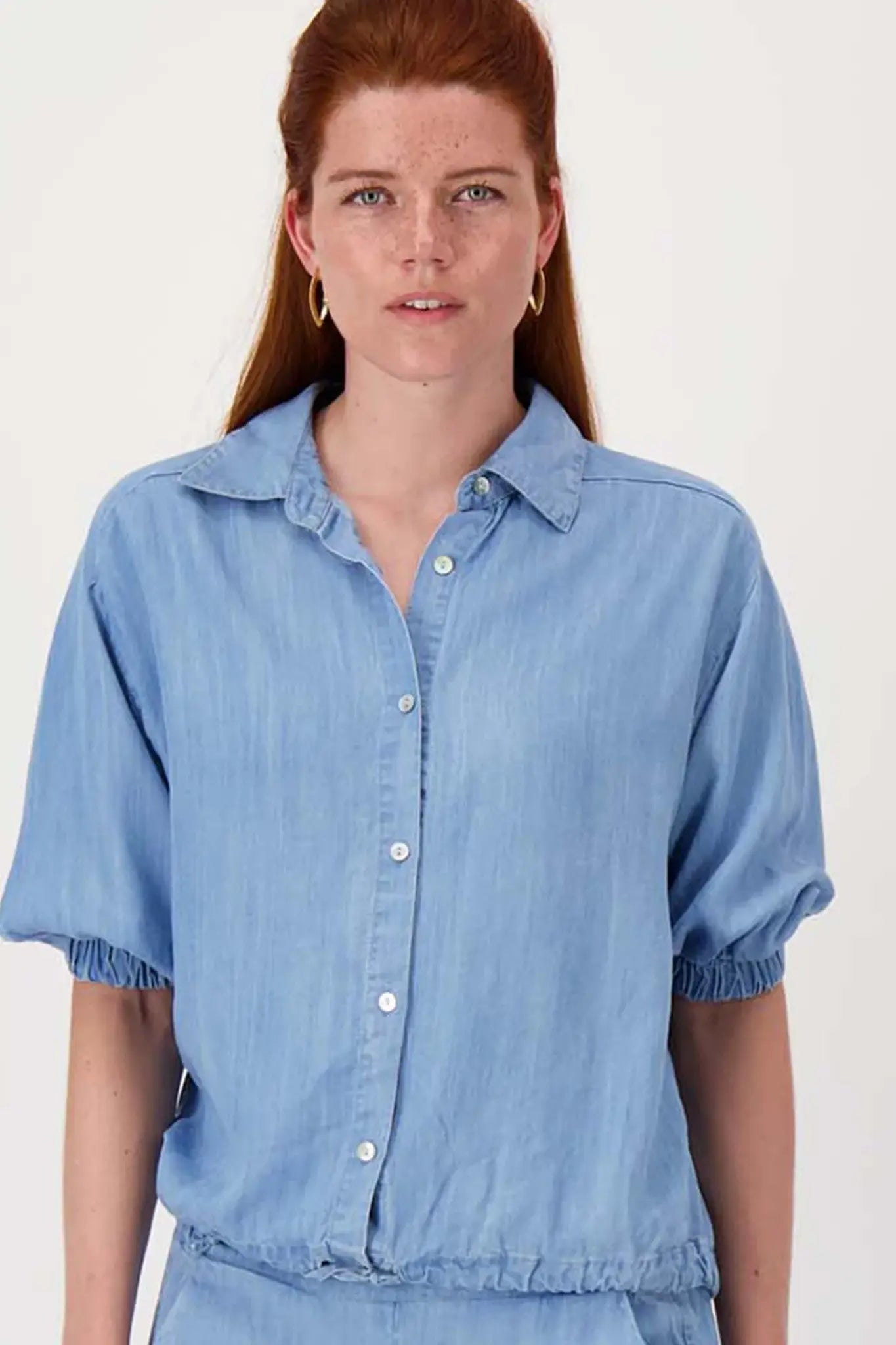 Zusss | Denim blouse