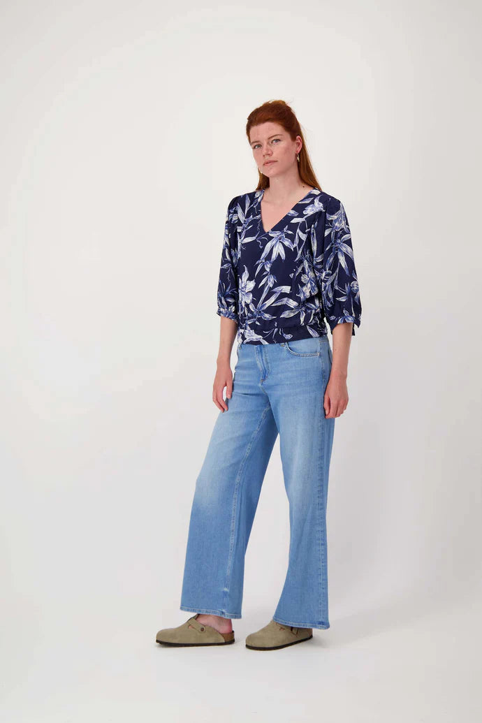 Zusss | Vleermuis blouse met print