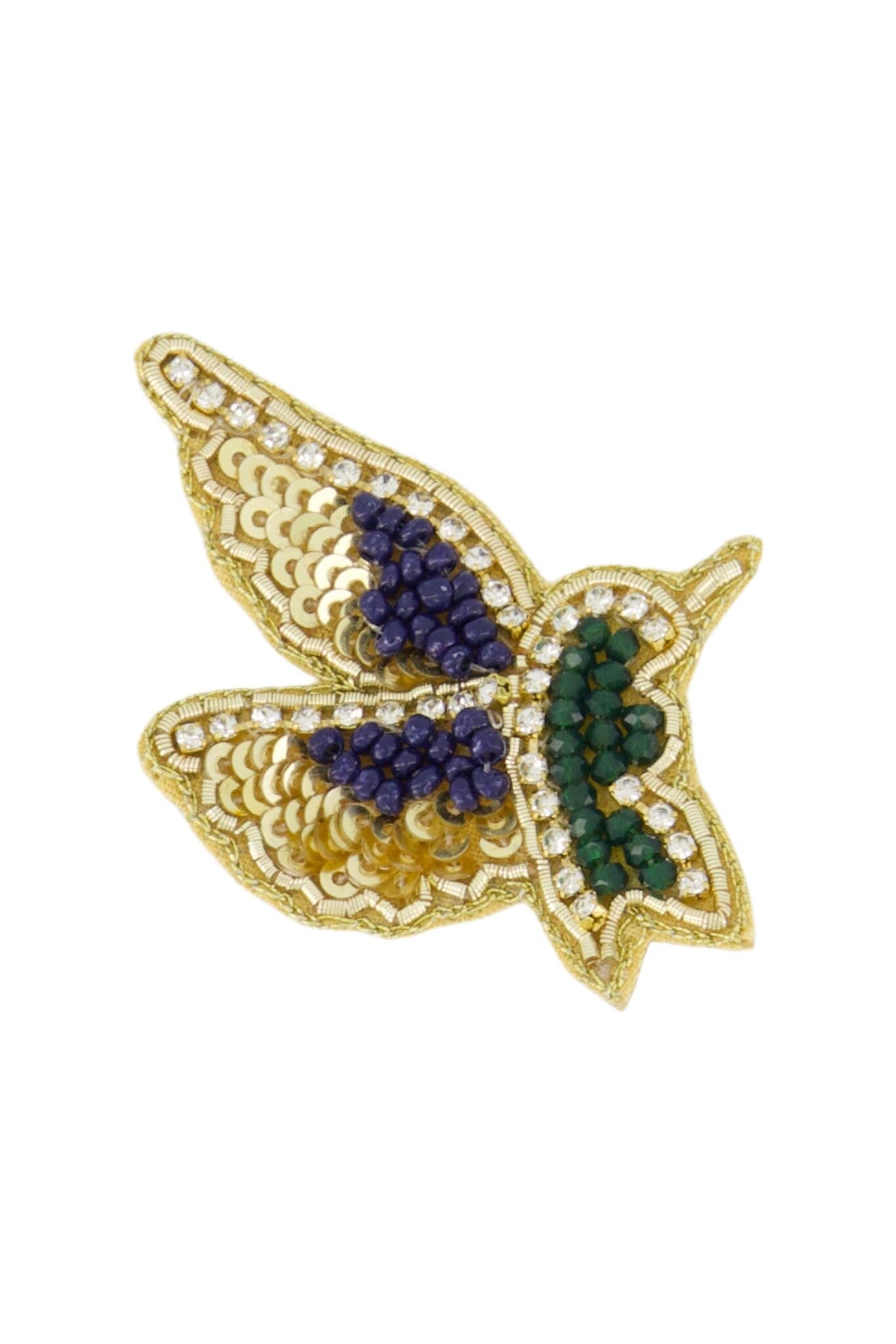 Zusss | Broche kolibri moss green