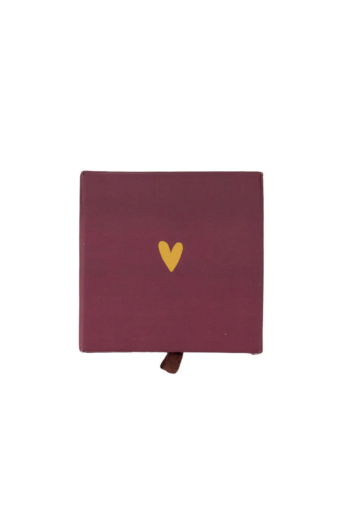 Zusss | Armband hartje in schuifdoosje Speciaal rood