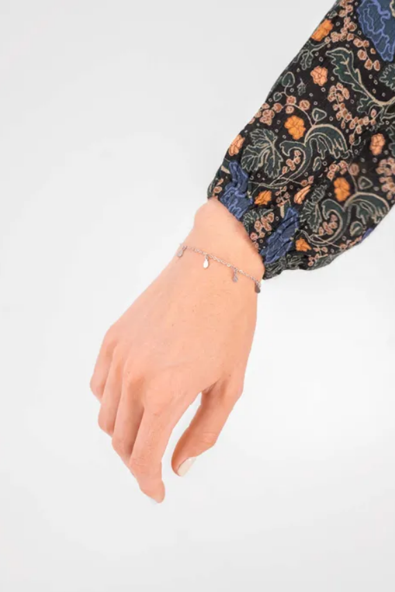 Zusss | Armband met druppeltjes zilver