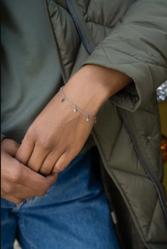 Zusss | Armband met druppeltjes zilver