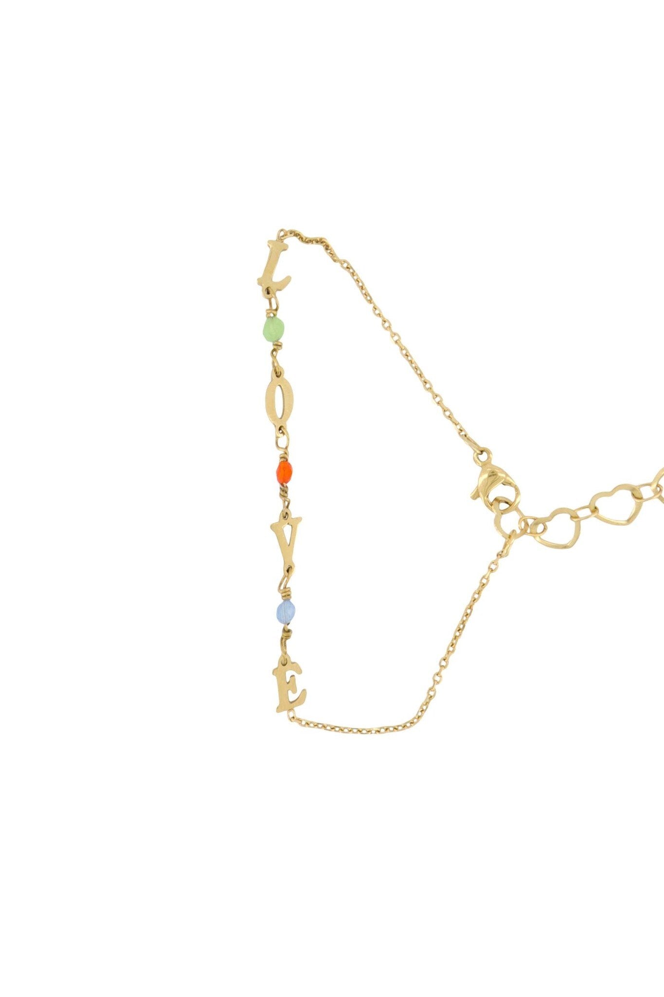 Zusss | Armband touw love goud