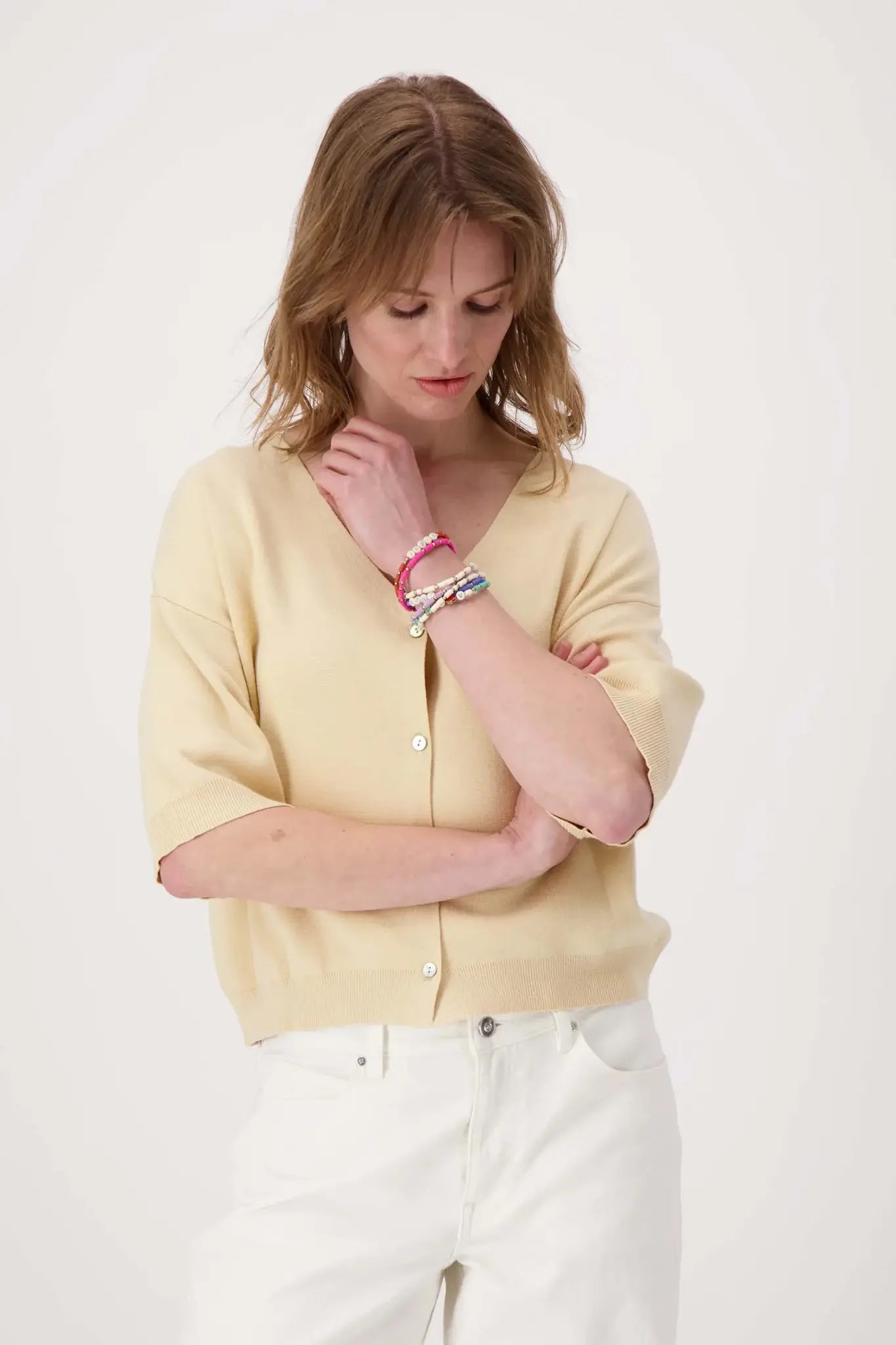 Zusss | Kralenarmband happy offwhite