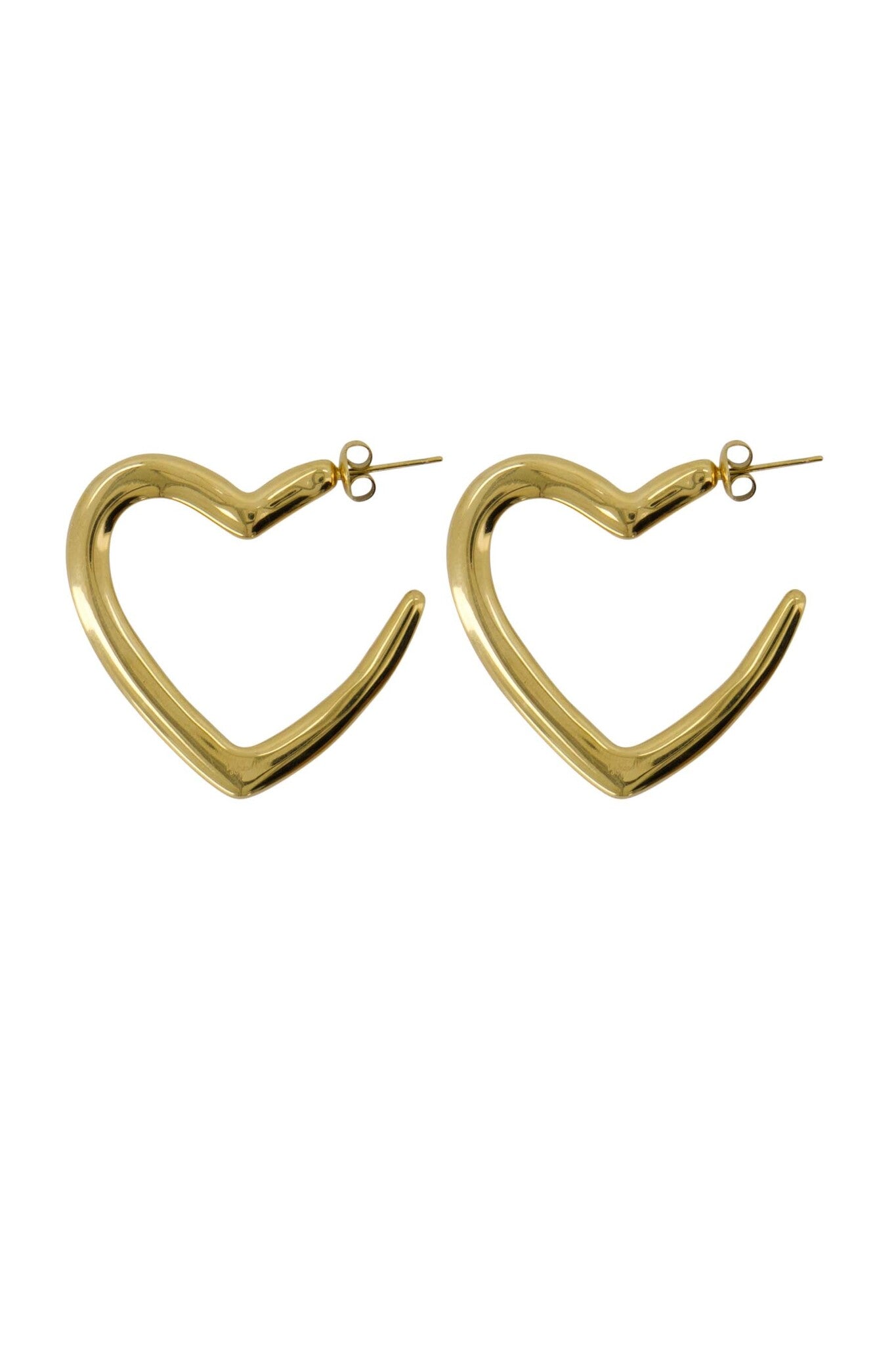 Zusss | Oorbellen hartvorm ring