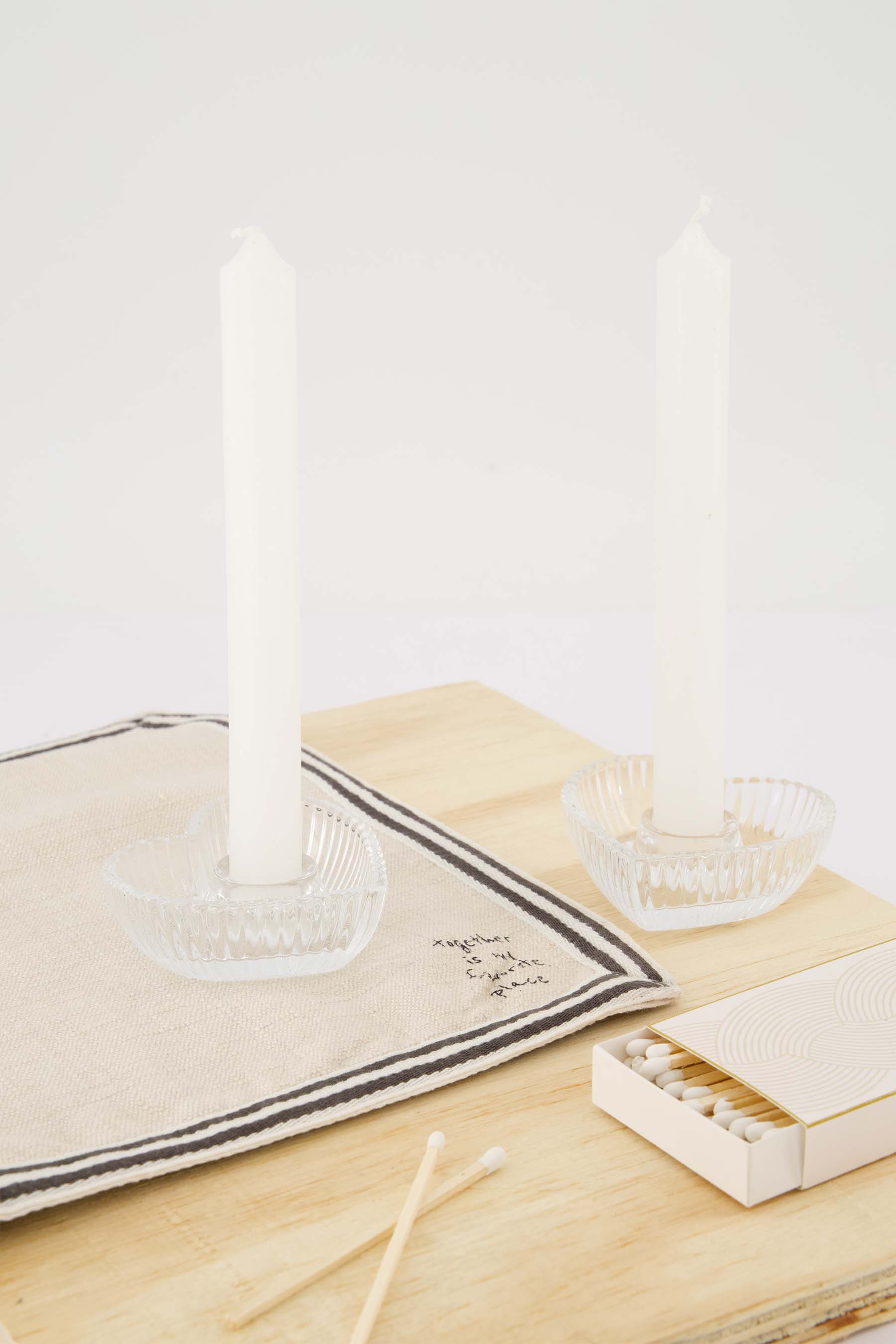 Zusss | Giftset heart white / gold