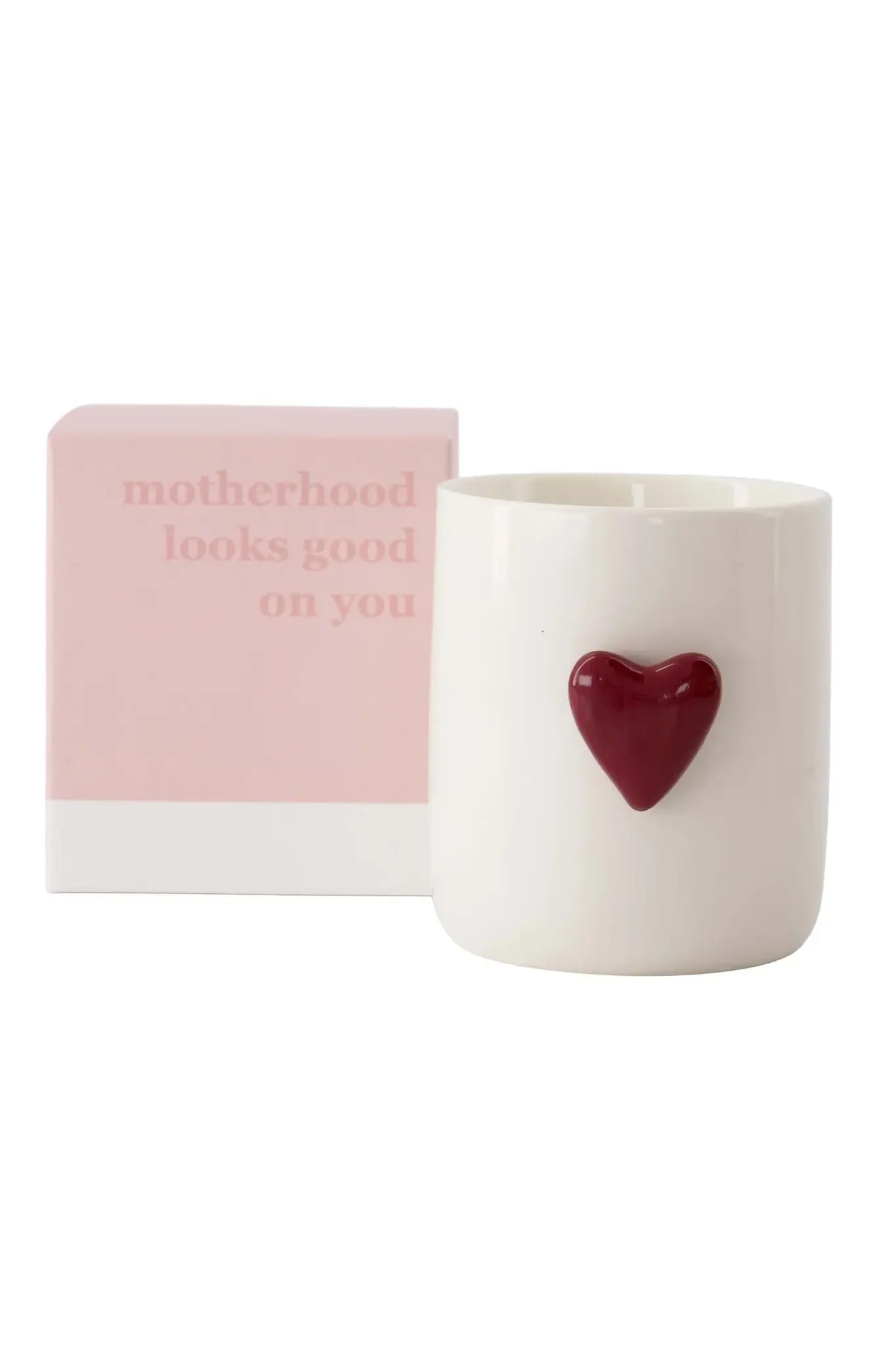 Zusss | Geurkaars keramiek hart in doosje motherhood