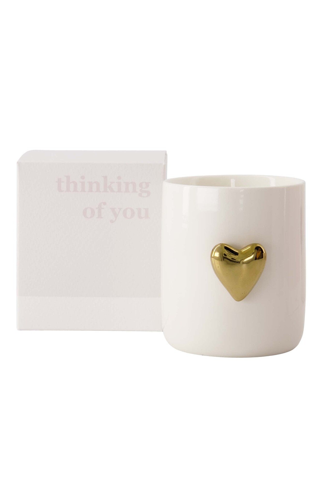 Zusss | Geurkaars keramiek hart in doosje thinking of you