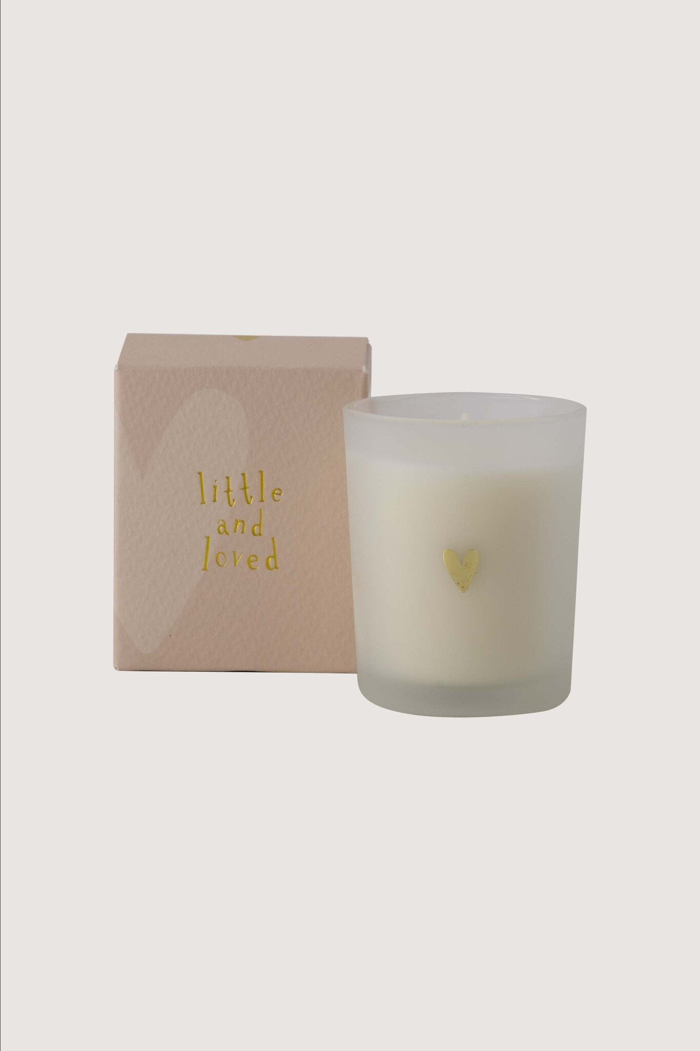 Zusss | Geurkaars glas in doosje little and loved wit / zand