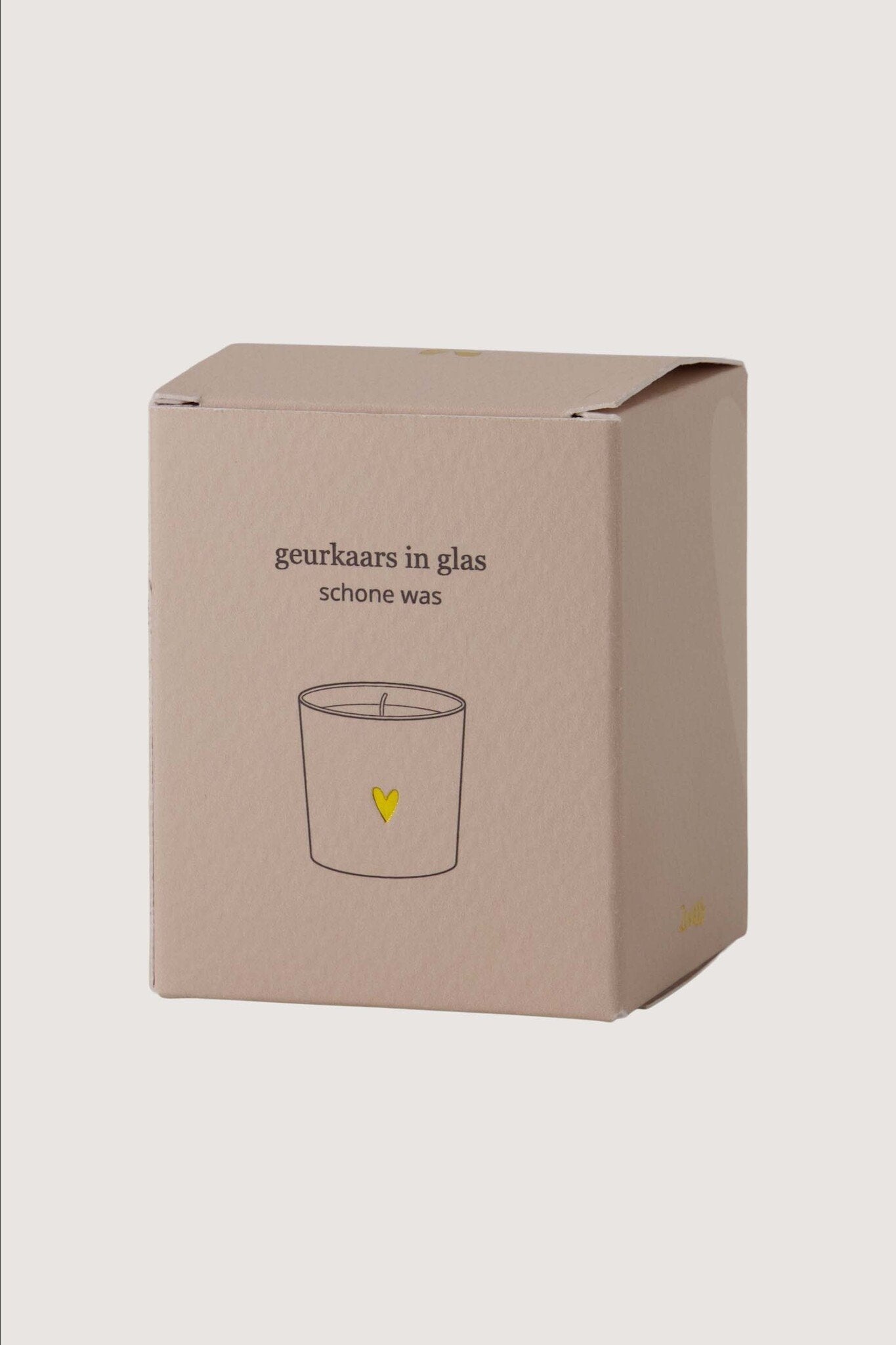 Zusss | Geurkaars glas in doosje little and loved wit / zand