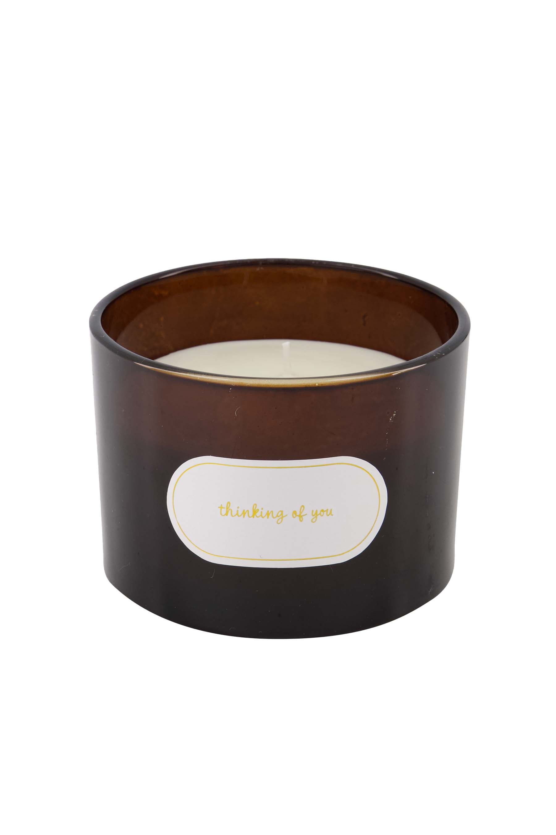 Zusss | Scented candle glass thinking of you dark brown