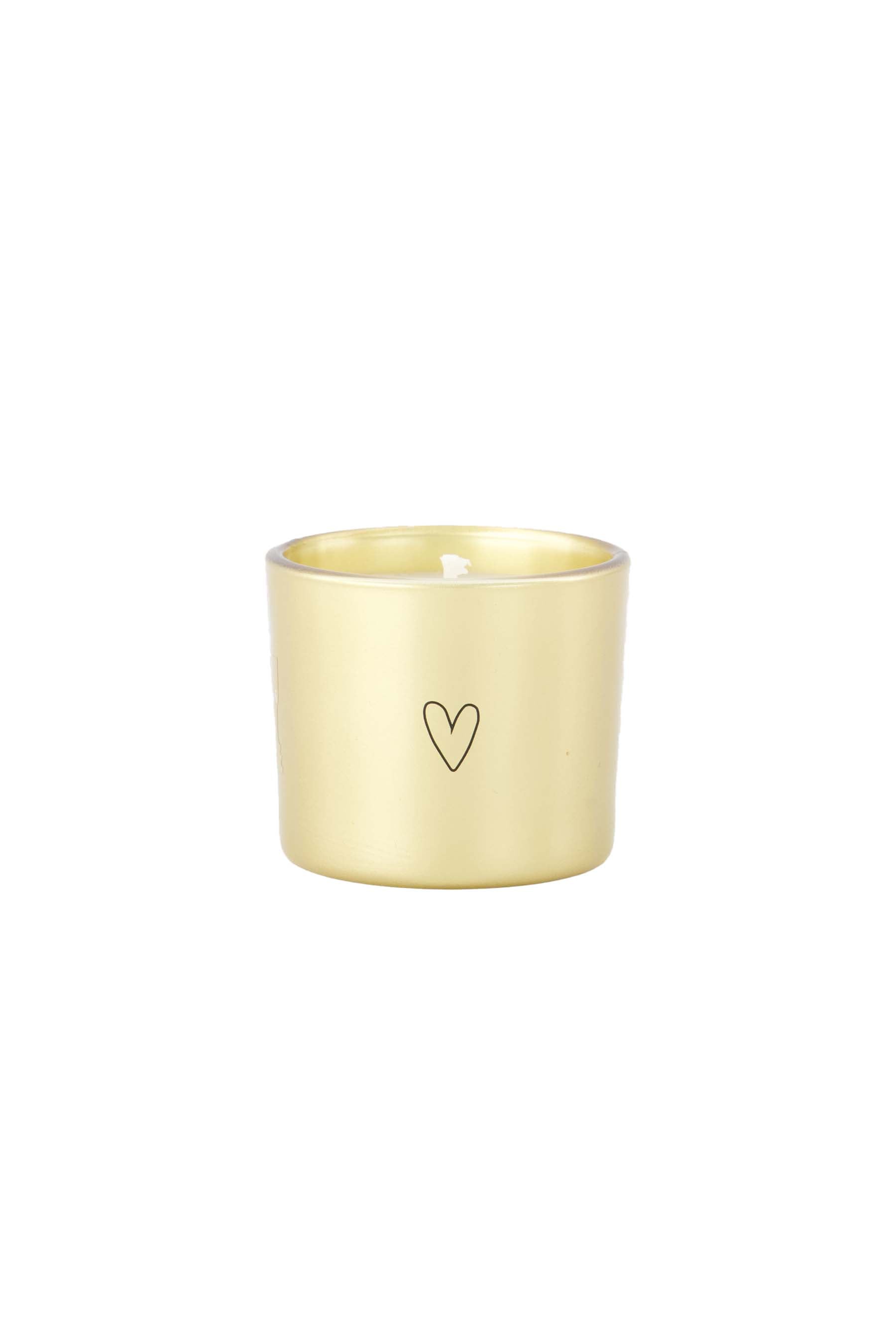 Zusss | Scented candle in box geniet van de kleine dingen white / gold