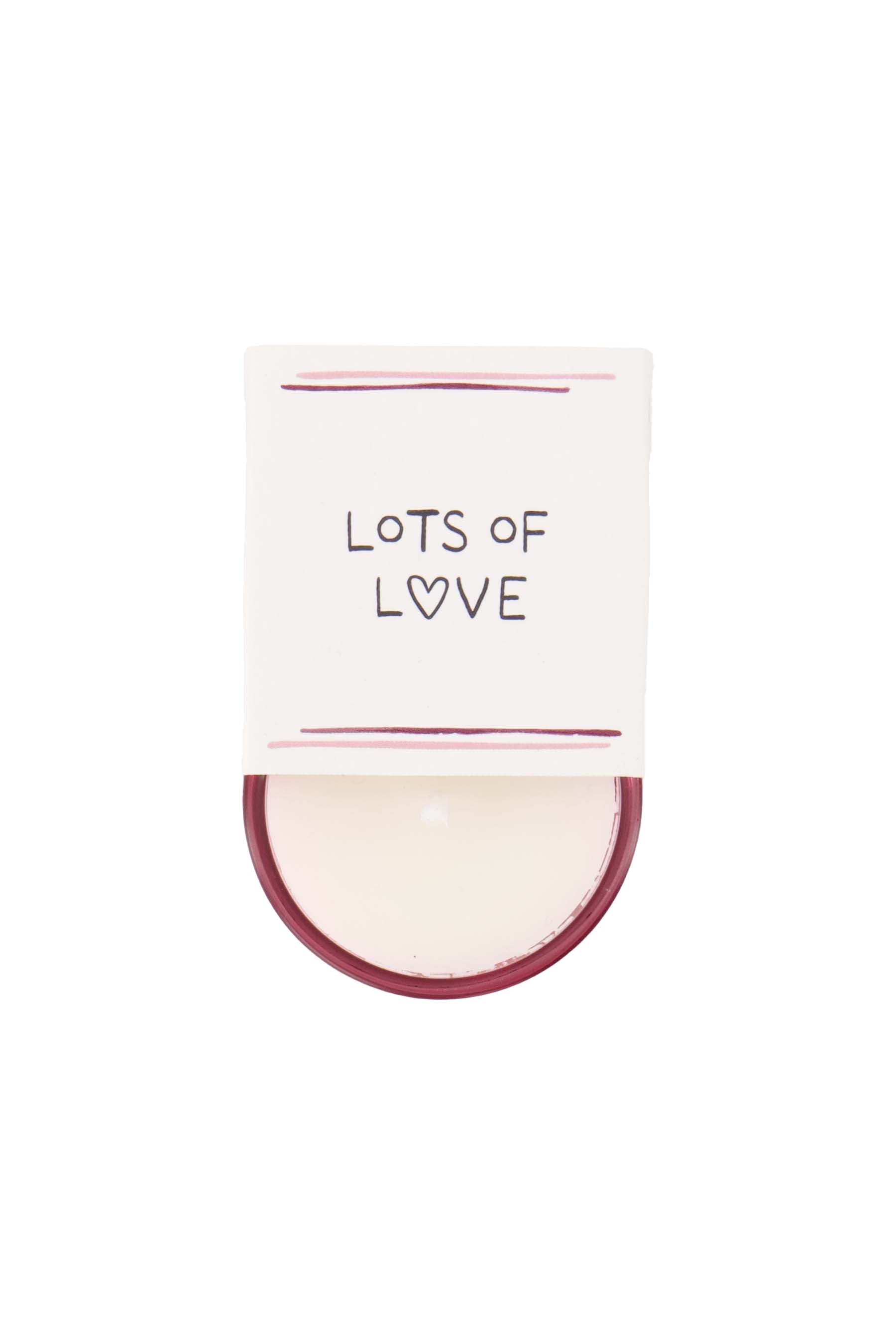 Zusss | Scented candle in wrap lots of love pink