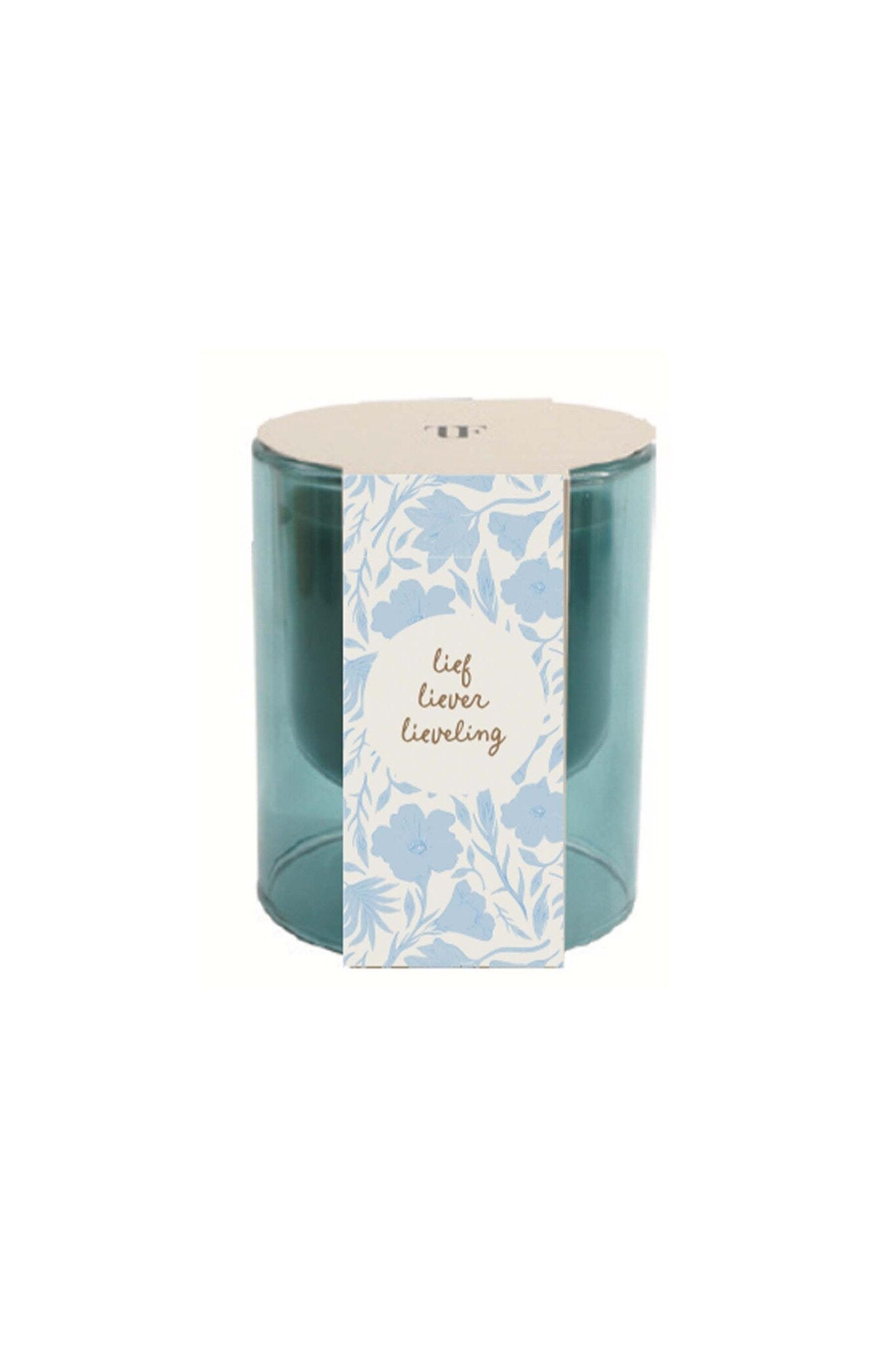 Zusss | Geurkaars glas S blauw