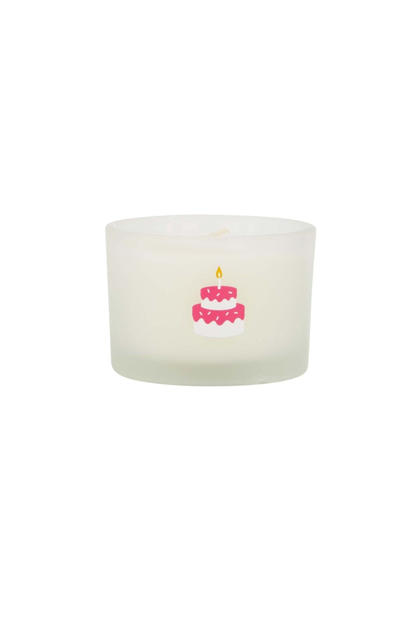 Zusss | Geurkaarsje glas taart wit/roze