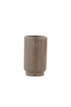 Zusss | Small vase ceramic heart dark brown