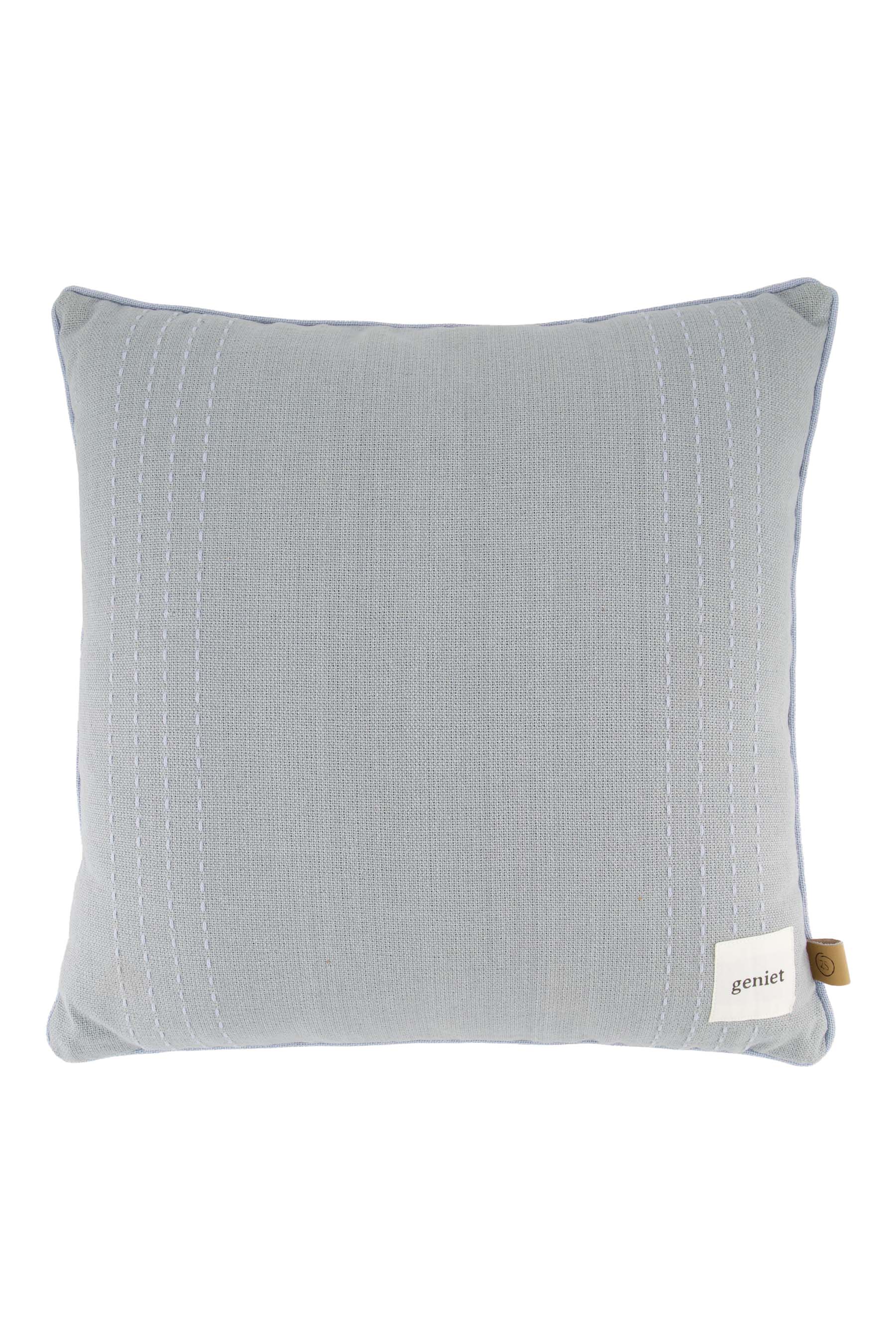Zusss | Cushion striped 45x45cm ash blue