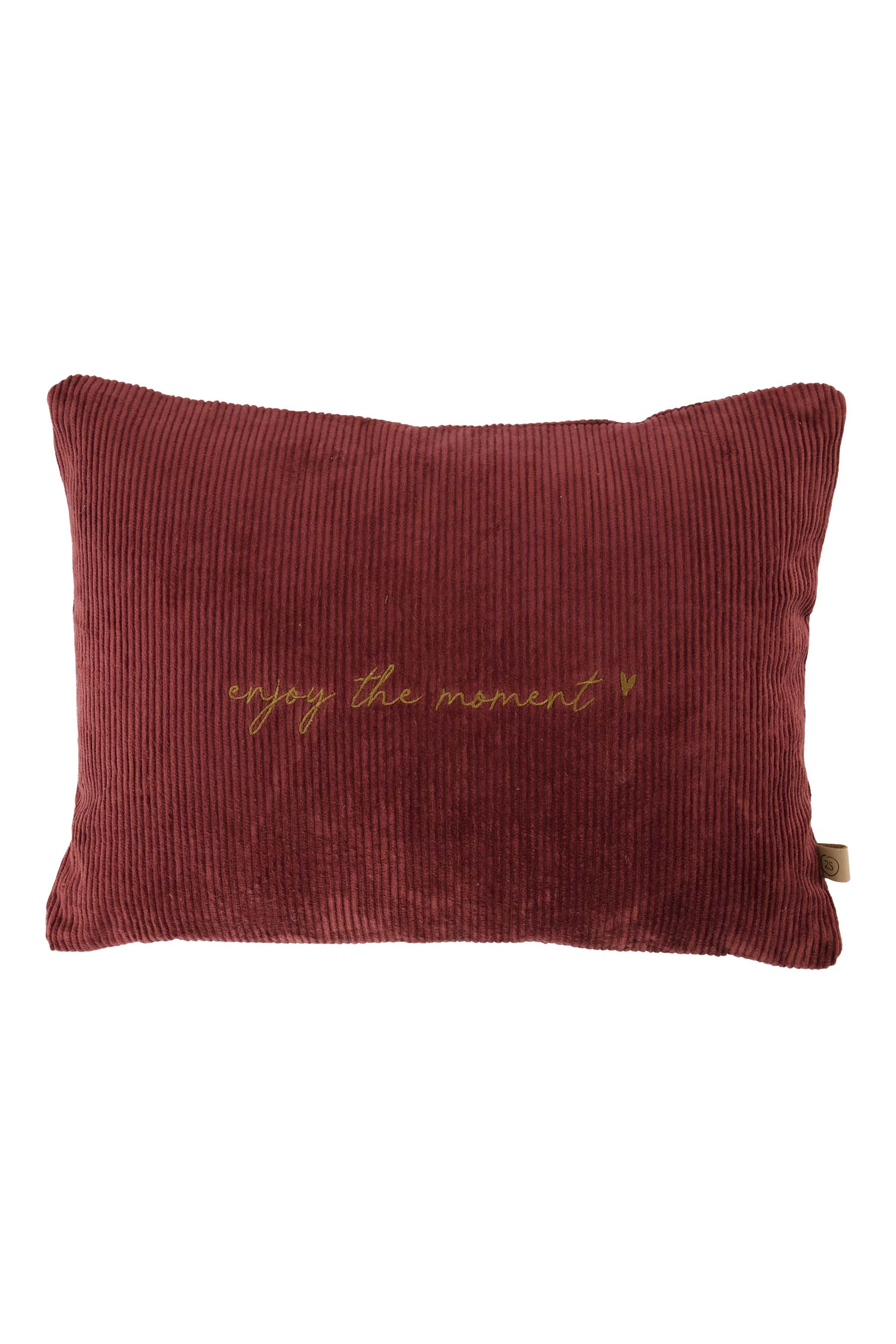 Zusss | Cushion enjoy the moment 35x25cm dark red