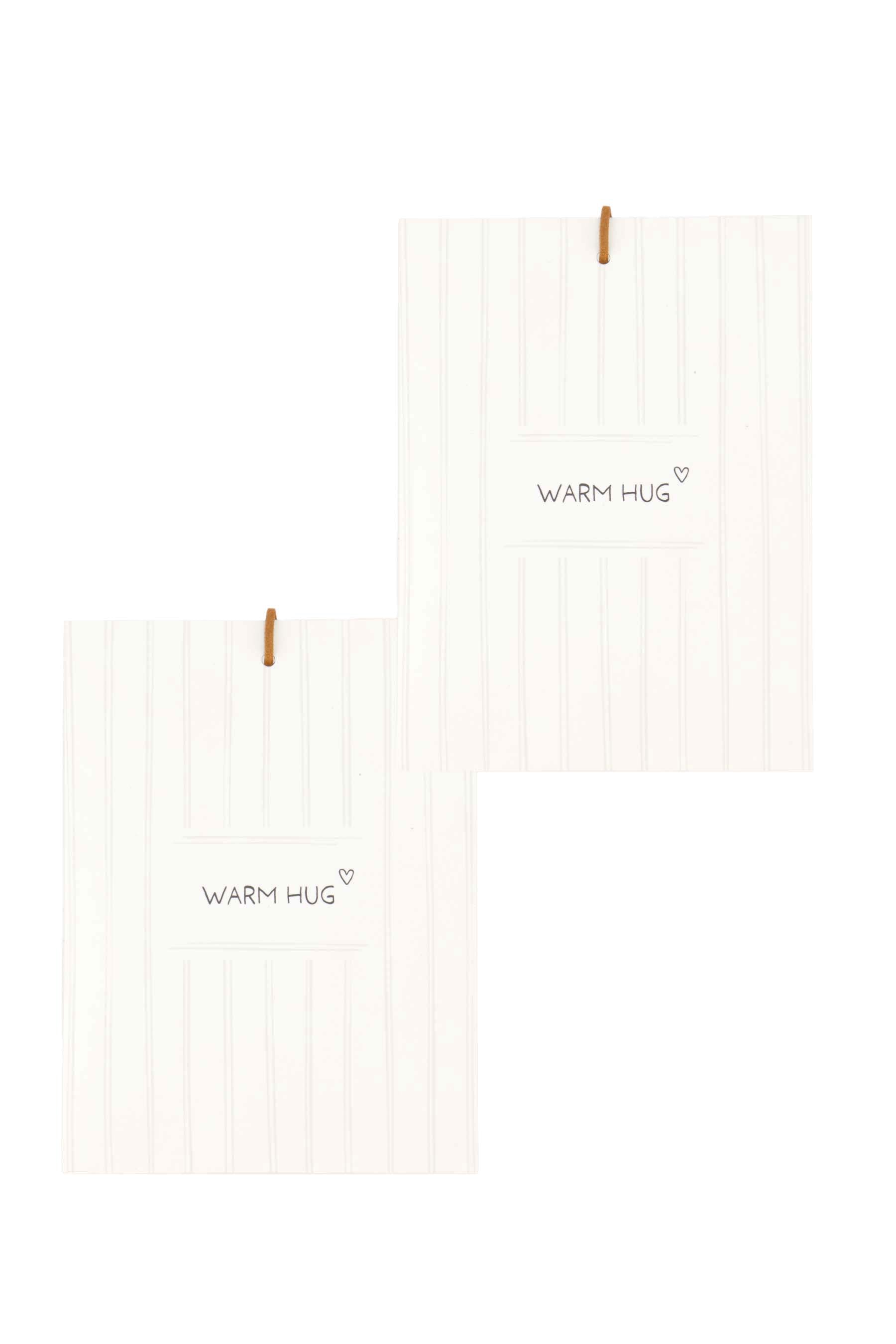 Zusss | Set of 2 scented sachets warm hug white / brown